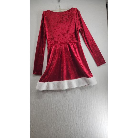 Girls Simply Styled by Sears Velour Holiday Dress Sz M 10/12 - Picture 5 of 8